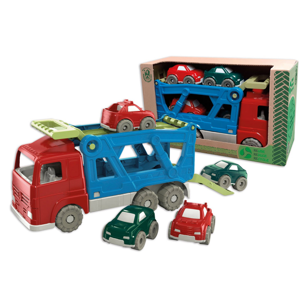 Set Camion transportor de masini cu patru masinute [1]