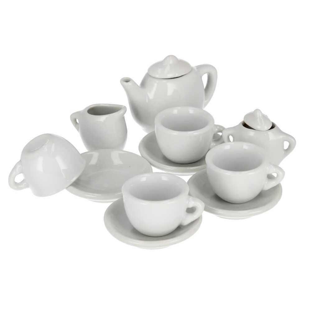 Set cesti si ceainic de pictat, set de ceai din ceramica pentru activitati creative ale copiilor [4]