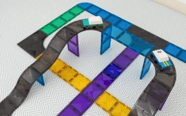 Connetix tiles - Drumuri, Rampe și Intersecții, 16 Piese Magnetice pentru Construcții Creative [2]