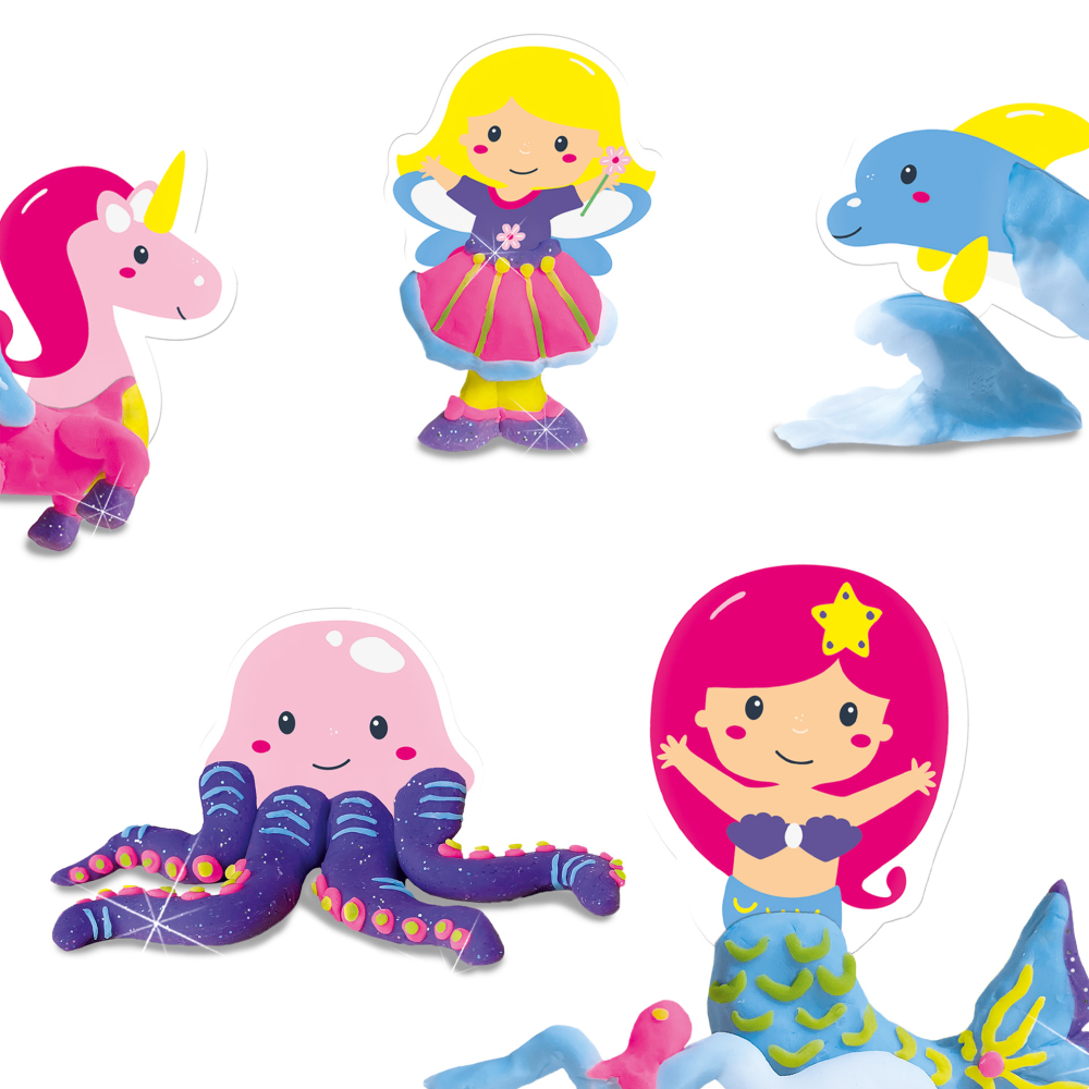 Set copii cu plastilina termocromatica si personaje de basm, copii varsta 2 ani+,6 ani+,8 ani+ [3]