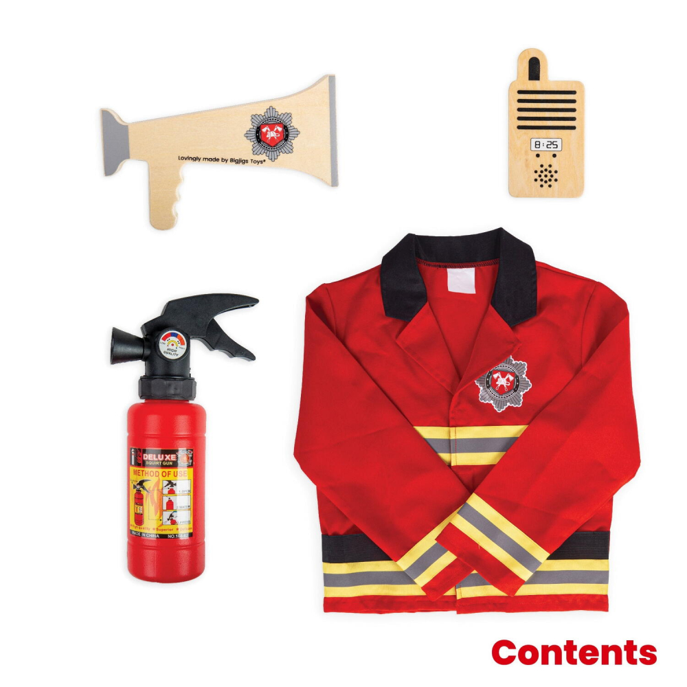 Set costum si accesorii pompier pentru copii [2]