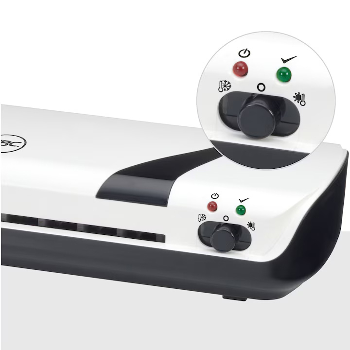 Set craft gbc 4 in 1 alb,laminator a4 inspire+, trimmer, rounder, folii laminare a4 [5]