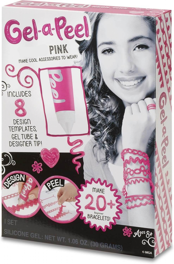 Gel-a-Peel Starter Kit Roz – Set bratari copii DIY [1]