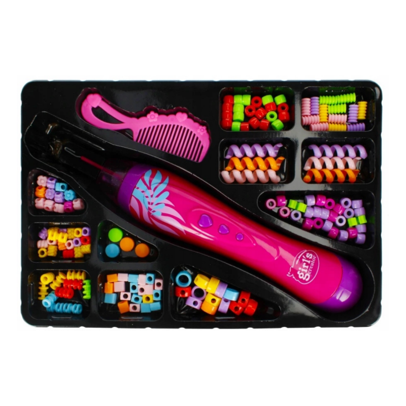 Set creatie impletit par (creator, piepten, accesorii) MegaCreative Jewelry, 524069, set 140 buc [2]