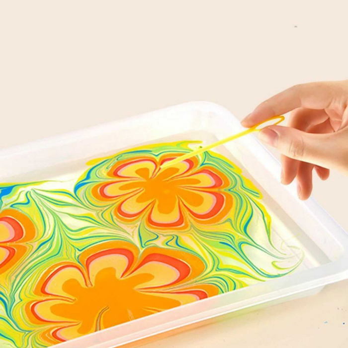 Vopsea si Culori cu Efect de Marmorare, Marbling Kit [8]