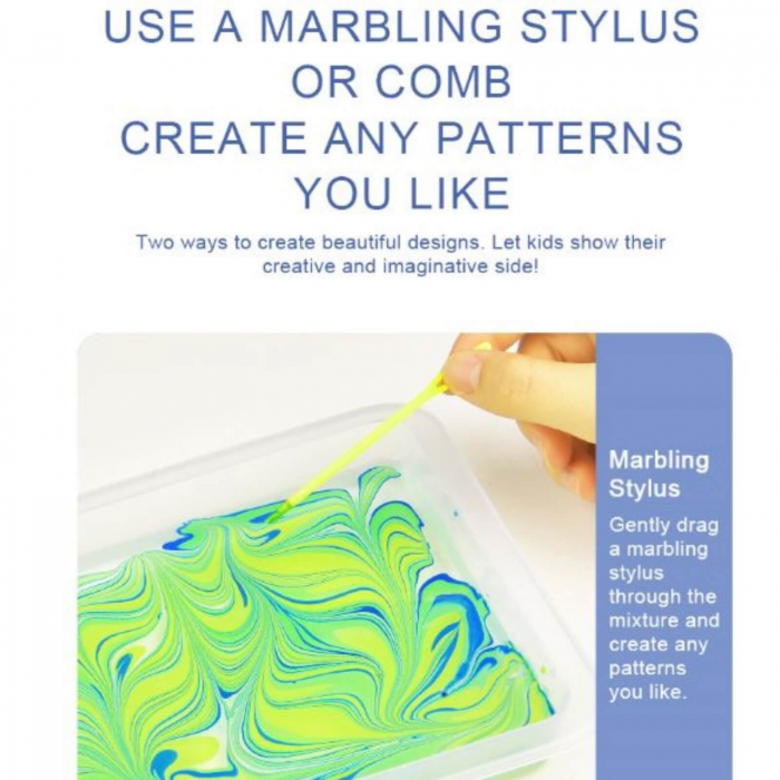 Vopsea si Culori cu Efect de Marmorare, Marbling Kit [2]