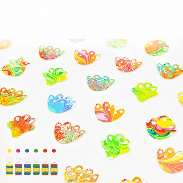Vopsea si Culori cu Efect de Marmorare, Marbling Kit [6]