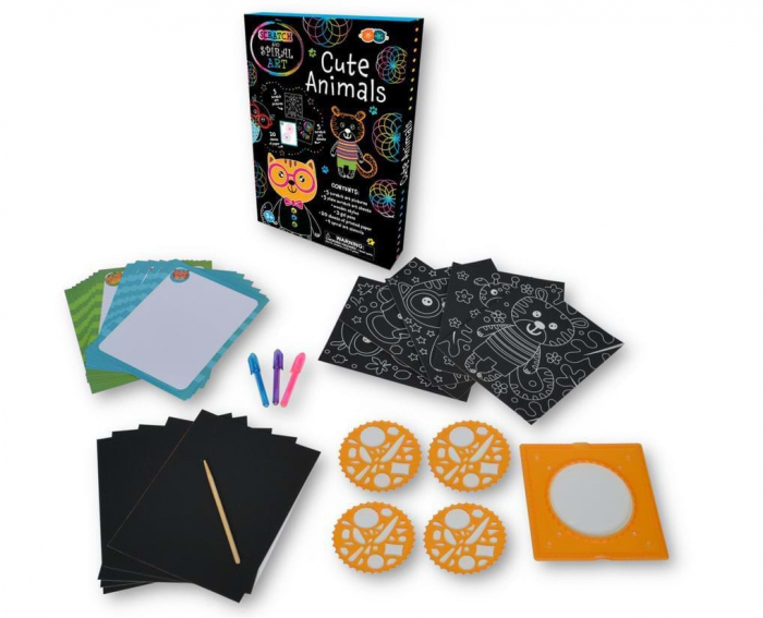 Set Creatie Scratch & Spiral - Animale Dragute [2]