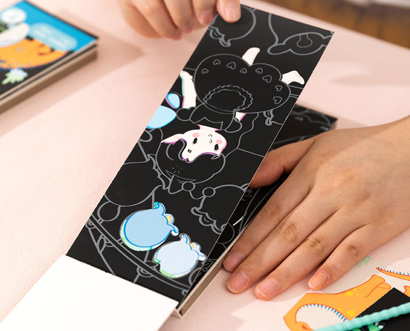 Set creativ 14 semne de carte carton razuibil printese deli [4]