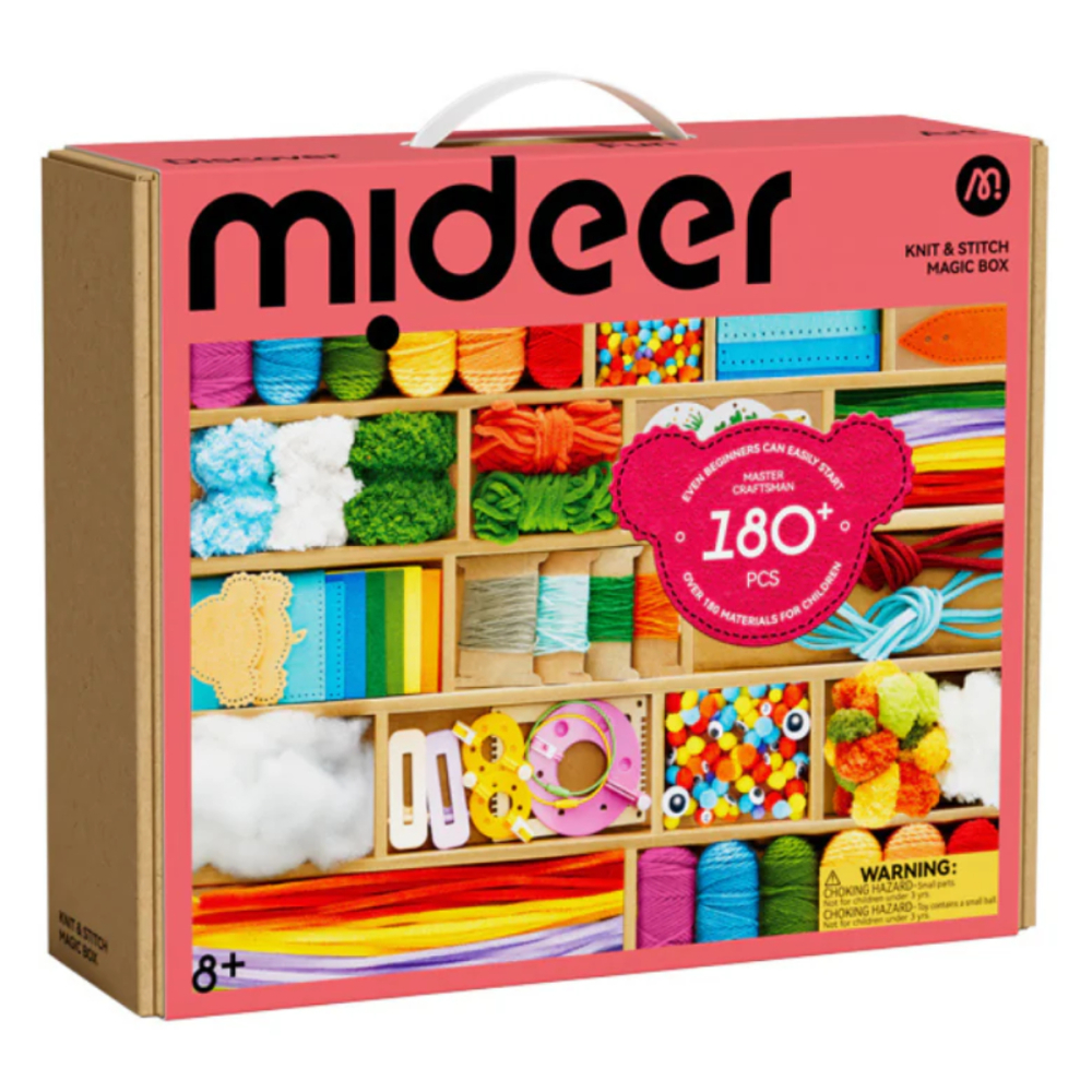 Set Creativ Art & Craft Deluxe cu 180+ Piese, Kit Complet de Lucru Manual si Accesorii [2]