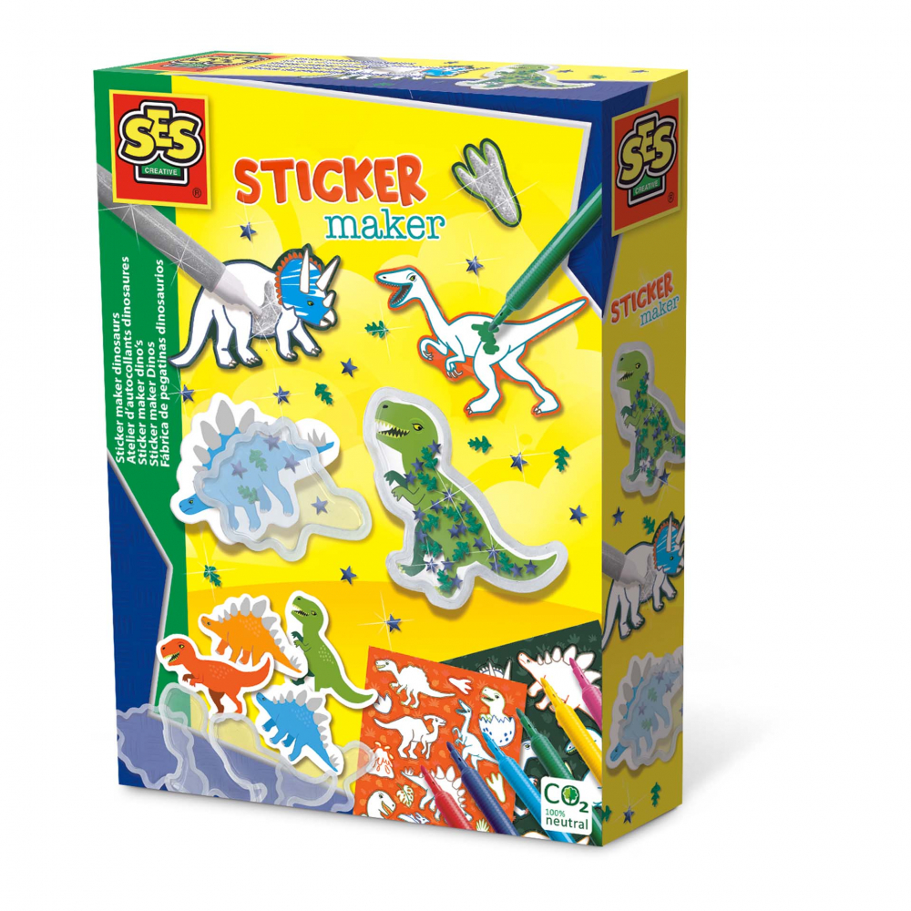 Set creativ - Autocolante dinozauri, copii varsta 5 ani+,8 ani+ [1]