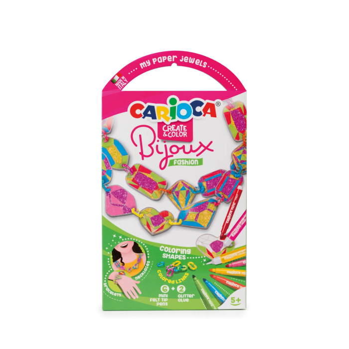 Set Creativ pentru copii Carioca Bijoux Fashion, coloreaza bijuterii. [5]