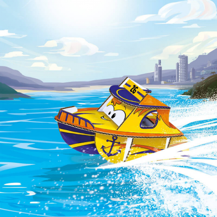 Set articole creative CARIOCA Create & Color - Barca / Mr. Boat 3D. [2]