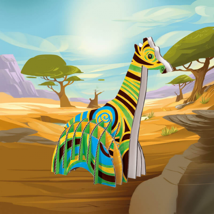 Set articole creative CARIOCA Create & Color - Girafa 3D. [4]