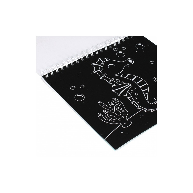 Set creativ - Carte cu activitati, Crazy Creatures, cu 6 creioane colorate, Starpak, 497703 [3]
