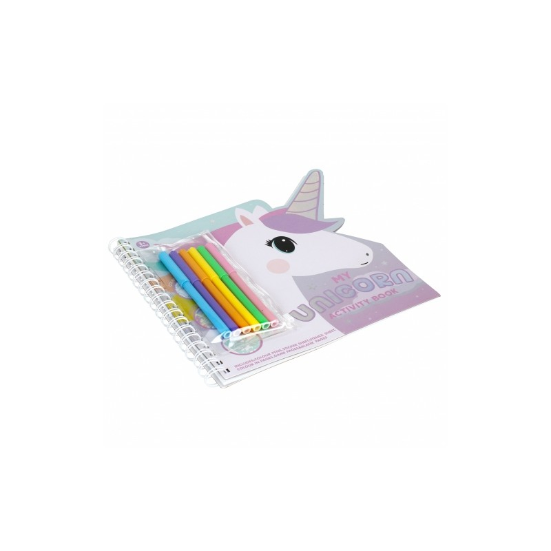 Set creativ - Carte cu activitati, My Unicorn, cu 6 carioci, Starpak, 497702 [4]