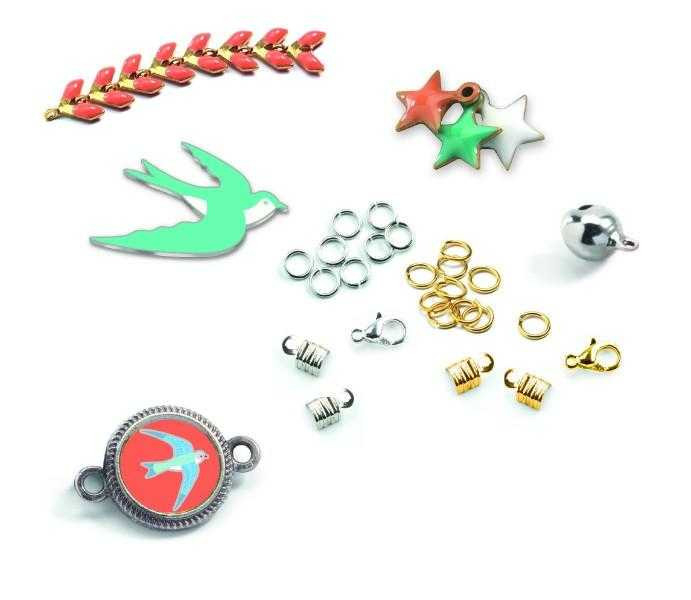 Set creativ copii, Atelier de confectionat bratarile prieteniei, handmade, Djeco, varsta 6 - 9, 9+ ani, Fata [4]