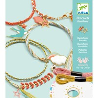 Set creativ copii, Atelier de confectionat bratarile prieteniei, handmade, Djeco, varsta 6 - 9, 9+ ani, Fata [2]