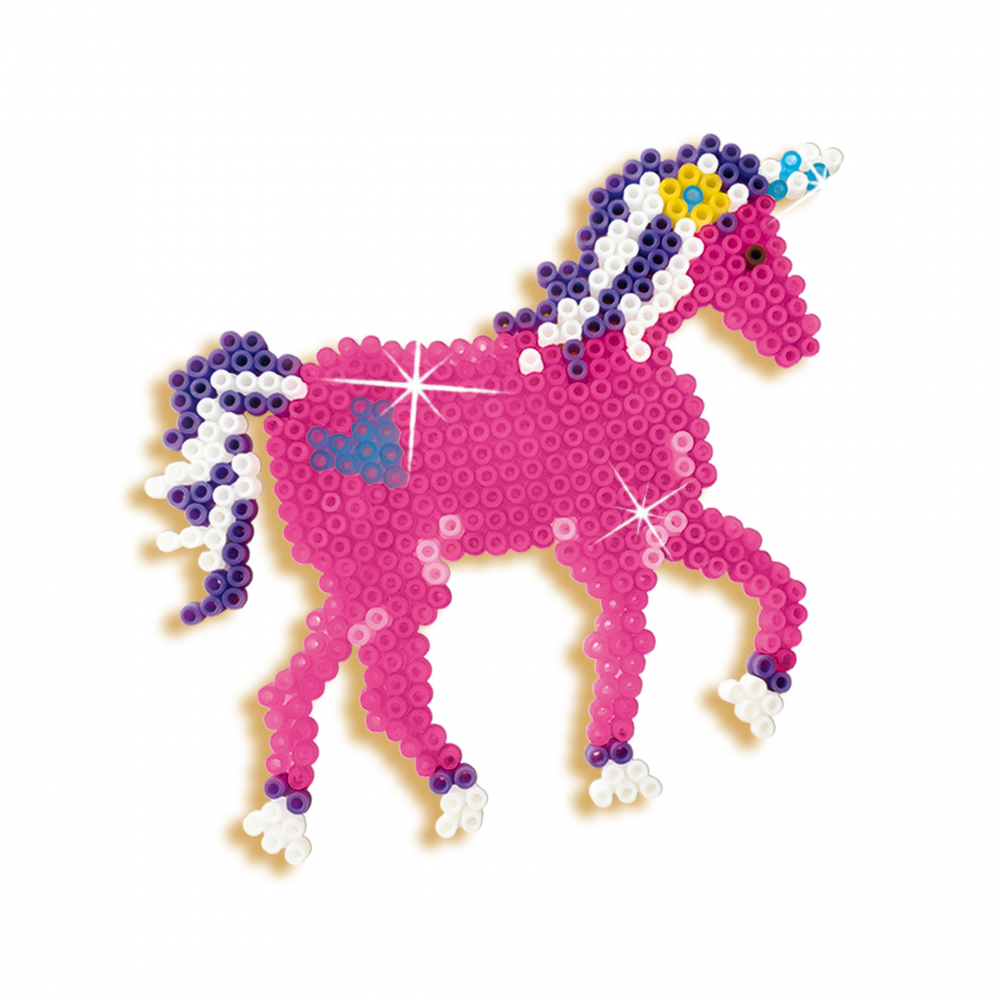 Set creativ copii Beedz - Margele de calcat cu unicorni si printese, copii varsta 5 ani+,8 ani+ [12]