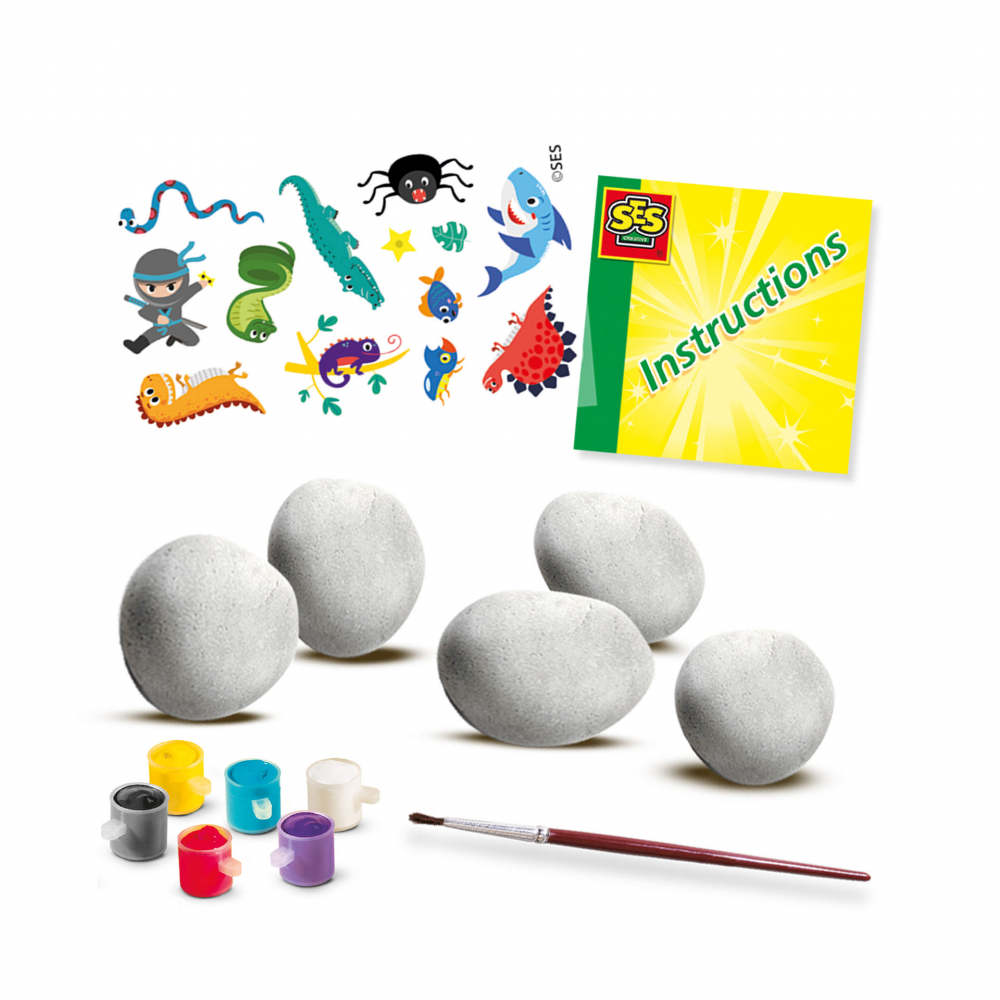 Set creativ copii - Pictura pe piatra si tehnica Rub [2]