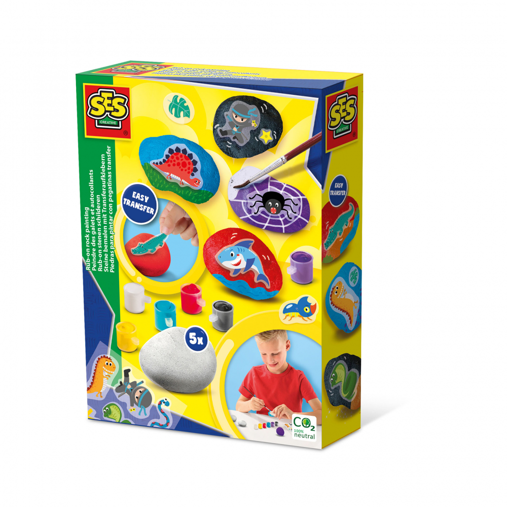 Set creativ copii - Pictura pe piatra si tehnica Rub [1]