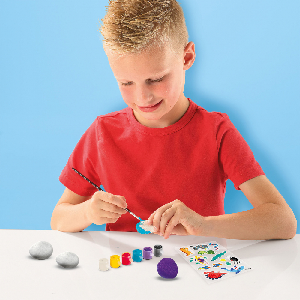 Set creativ copii - Pictura pe piatra si tehnica Rub [3]