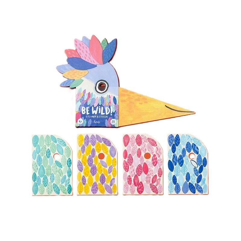 Set creativ DIY Masca pentru copii Pasare, Londji Baiat, Fata, varsta 3 - 6 ani, 6 - 9 ani [3]