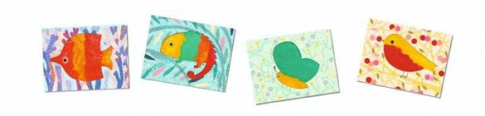 Set creativ Djeco, Bebe apasa si picteaza, varsta 1 - 3 ani, Baiat, Fata [2]