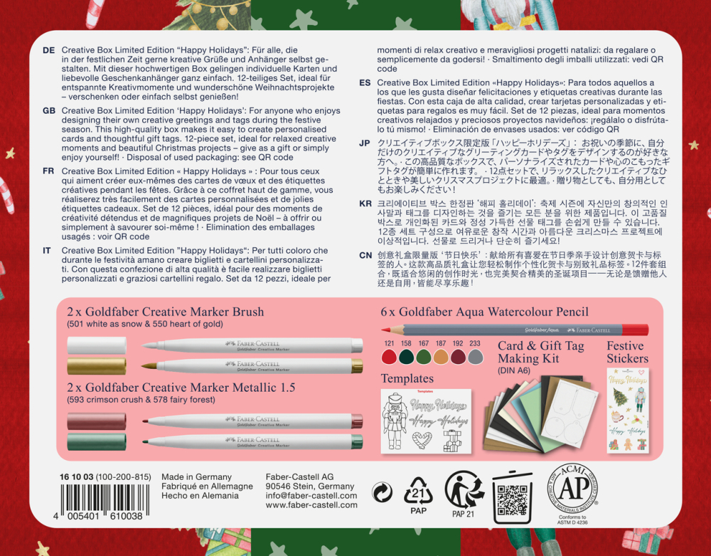 Set creativ goldfaber happy holidays limited edition faber-castell [5]