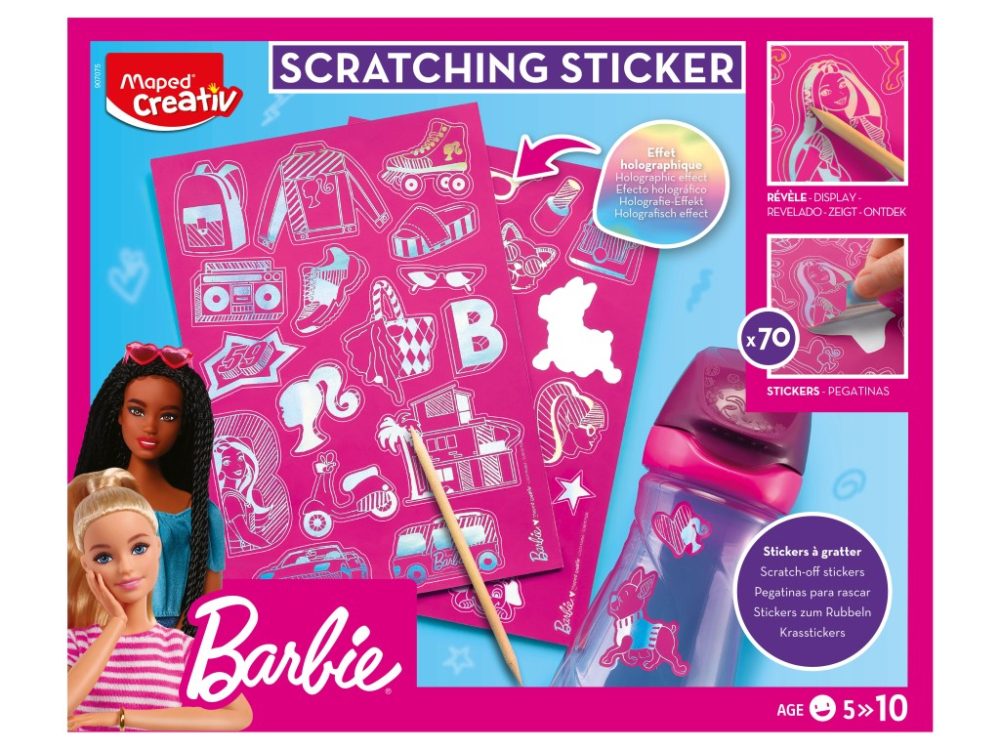 Set creativ Maped Barbie Scratch stickers [2]