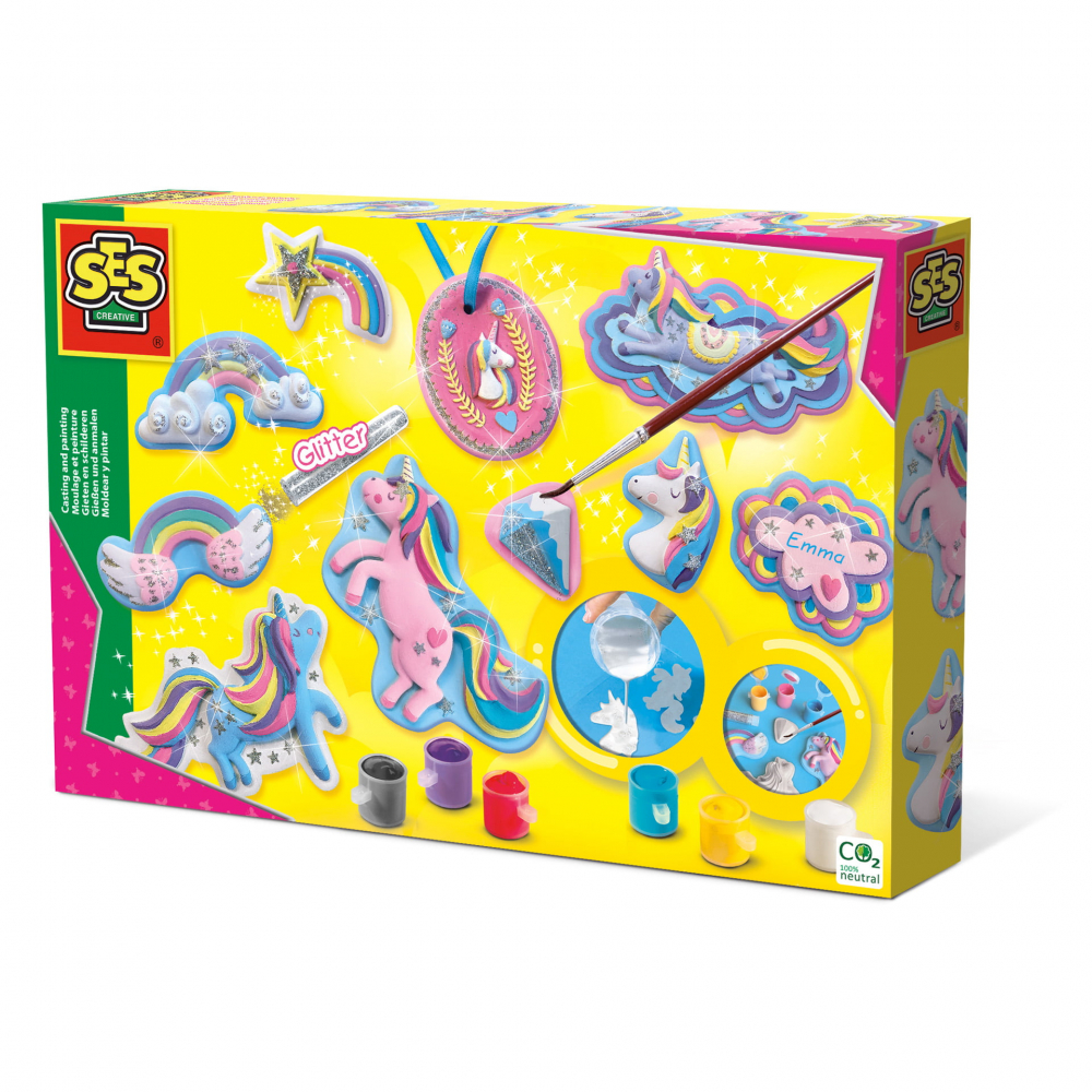 Set creativ mulaj si pictura - Unicorni, copii varsta 5 ani+,8 ani+ [1]