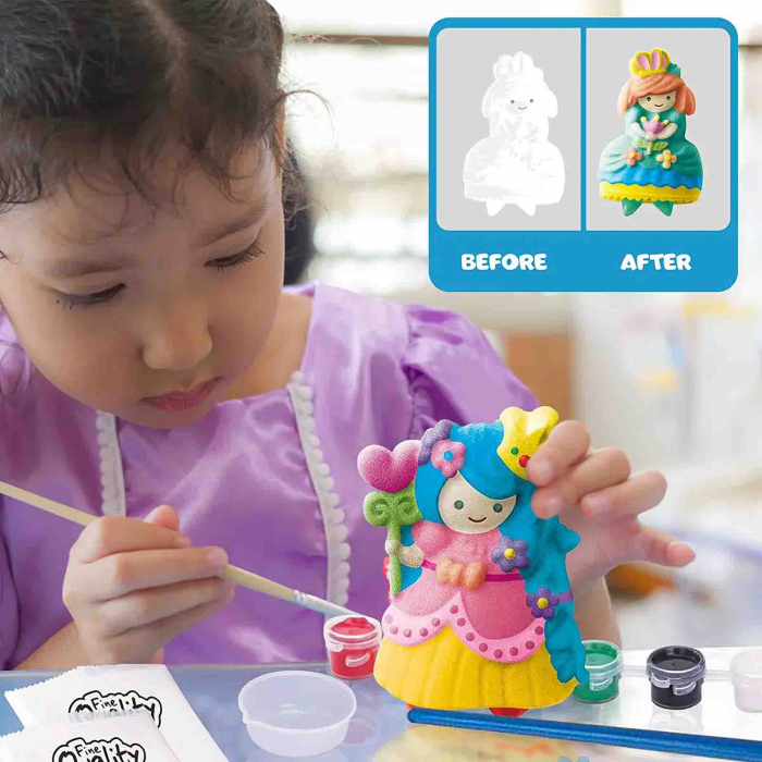 Set creativ, figurine ceramice de pictat, Printese - Micostore.ro [3]