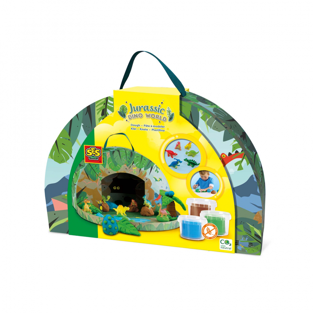 Set creativ pentru copii - Lumea dinozaurilor din plastilina (geanta tematica) [5]