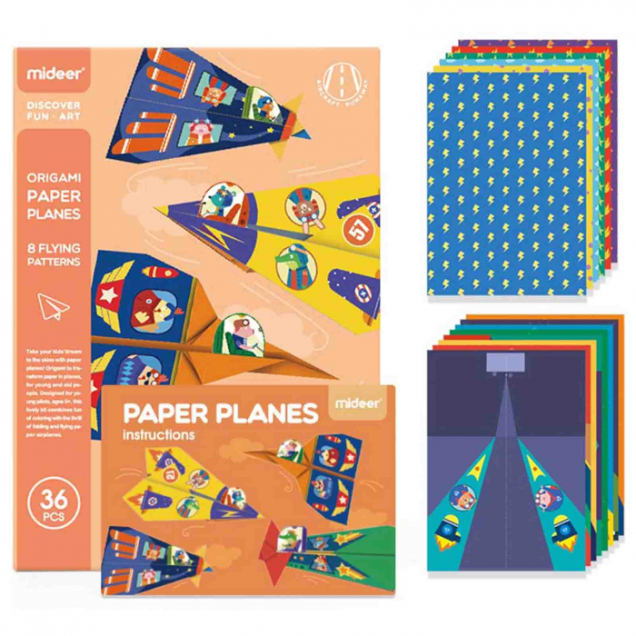 Mideer - Set creativ, Origami, Avioane de hartie - Micostore.ro [2]
