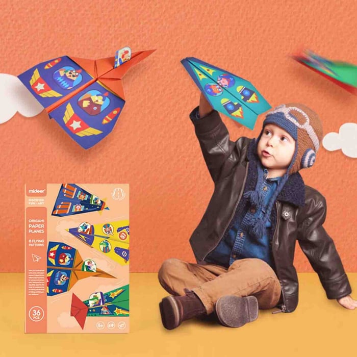 Mideer - Set creativ, Origami, Avioane de hartie - Micostore.ro [4]