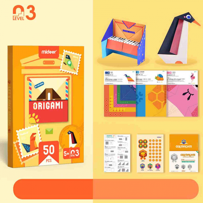 Mideer - Set creativ, Origami, Pasari - Micostore.ro [4]