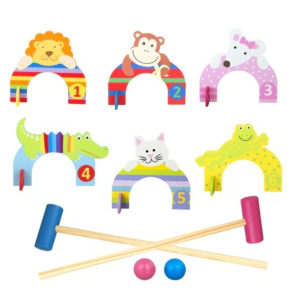 Set crocket din lemn cu animale, Orange Tree Toys Baiat, Fata, varsta 3 - 6 ani, 6 - 9 ani [4]