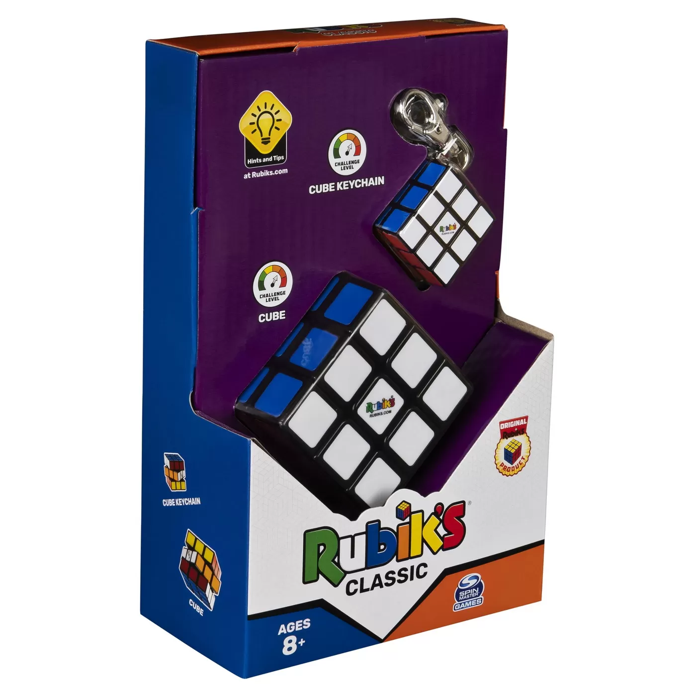 Set cub rubik 3x3 clasic si breloc originale [1]