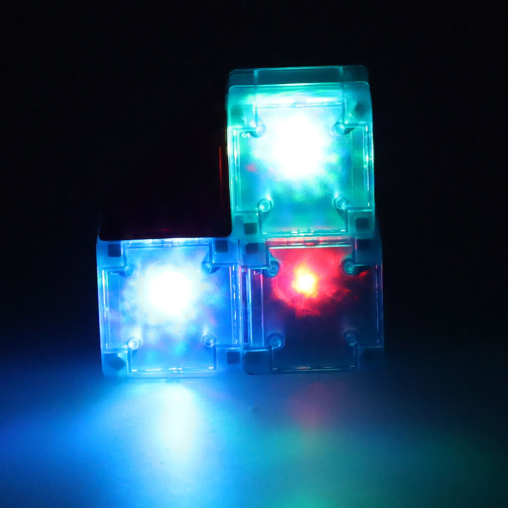 Cuburi magnetice 3D cu LED – Set 34 piese de constructie interactive pentru copii [7]