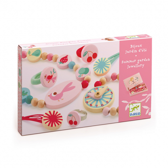 Set cutie de bijuterii roz, pentru fetite - Djeco [3]