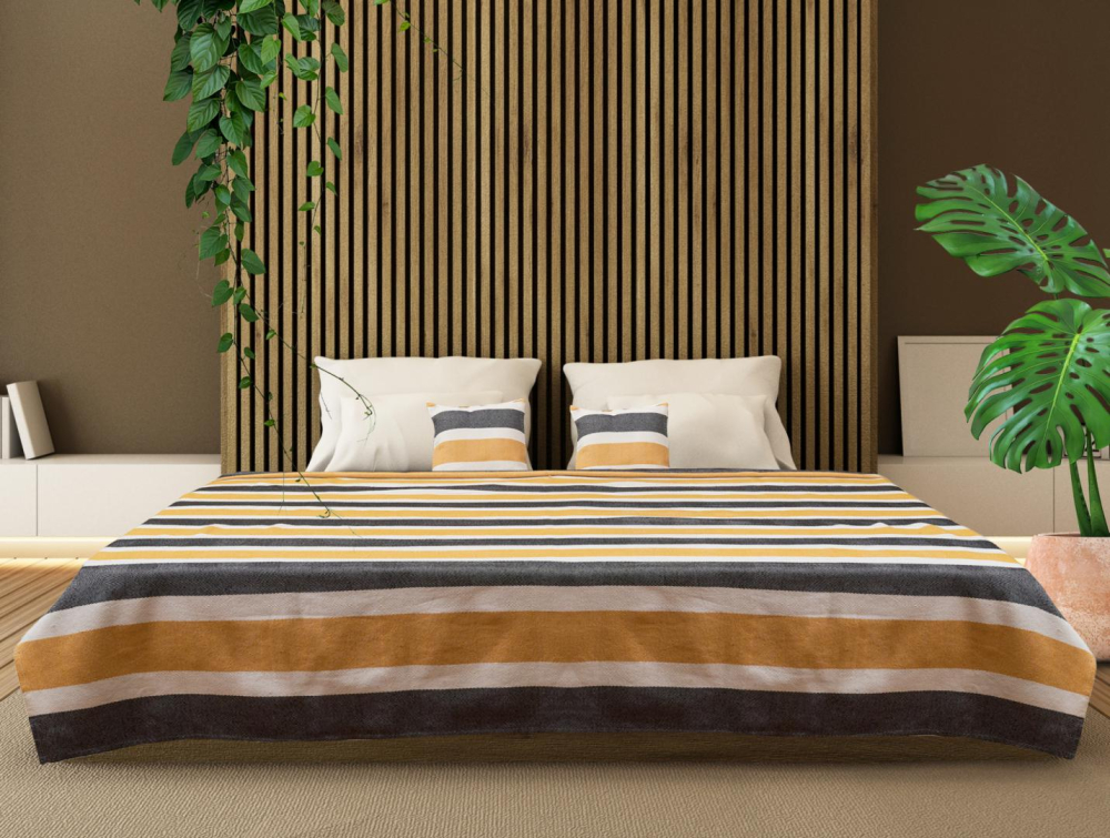 Set cuvertura pat ks 200x220cm zia yellow [2]