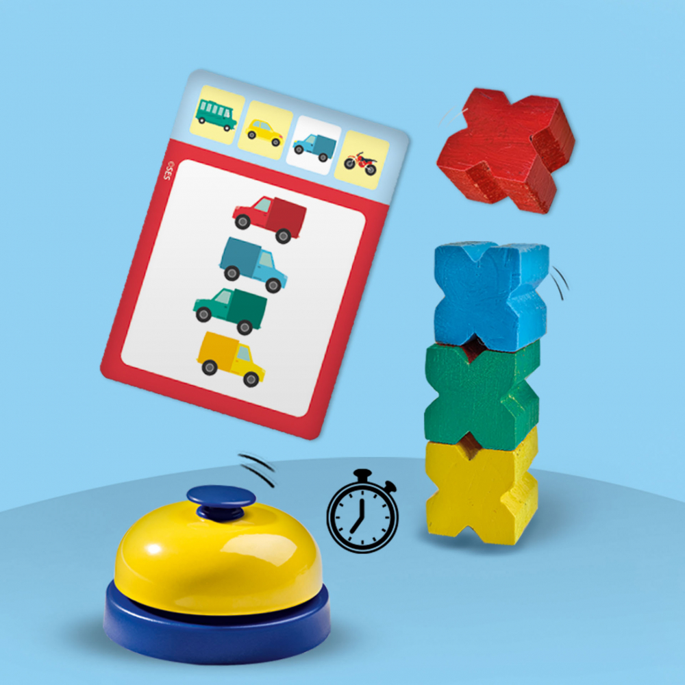 Set de 3 jocuri copii - Ludo, Quartet si Blocuri de viteza [8]