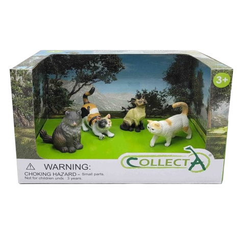 Set de 4 figurine pictate manual Pisicute indragite 84218 [1]