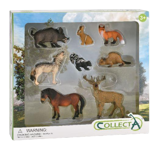 Set de 8 figurine pictate manual Animale din padure [1]