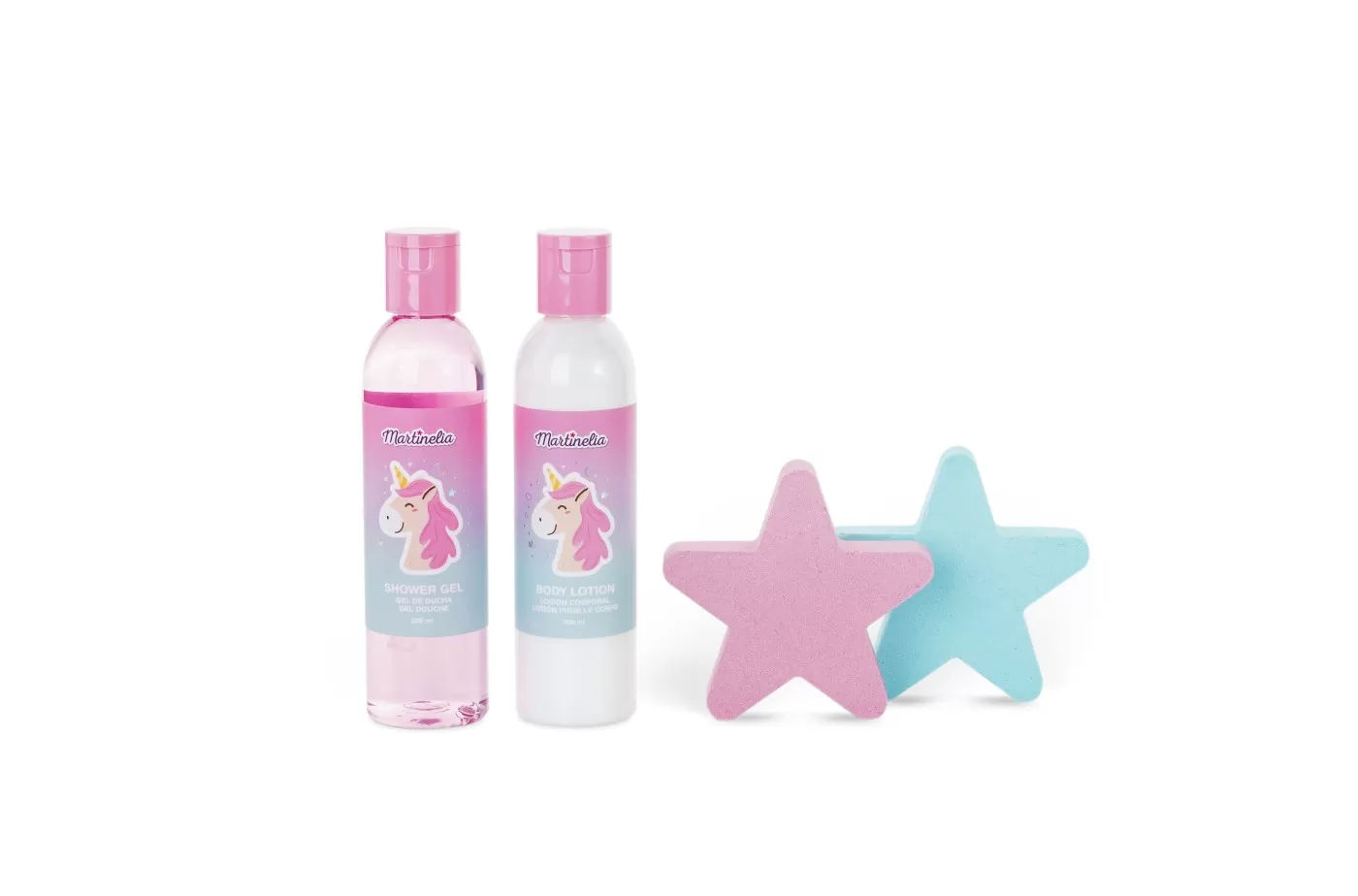 Set de baie cu gel de dus, lotiune de corp, Little unicorn, Martinelia, varsta de la 3 ani la +15 ani [2]