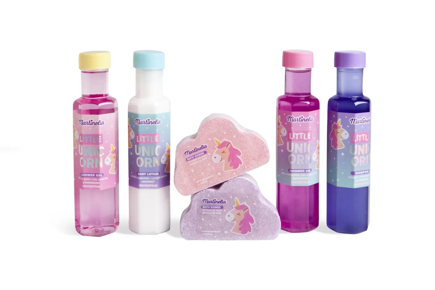 Set de baie cu gel de dus, sampon, spuma de baie, Little unicorn, Martinelia, varsta de la 3 ani la +15 ani [2]