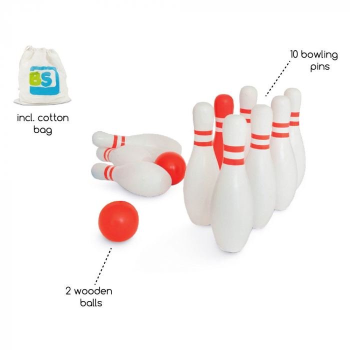 Set Bowling din Lemn ⭐ Joc cu Popice pentru copii [5]