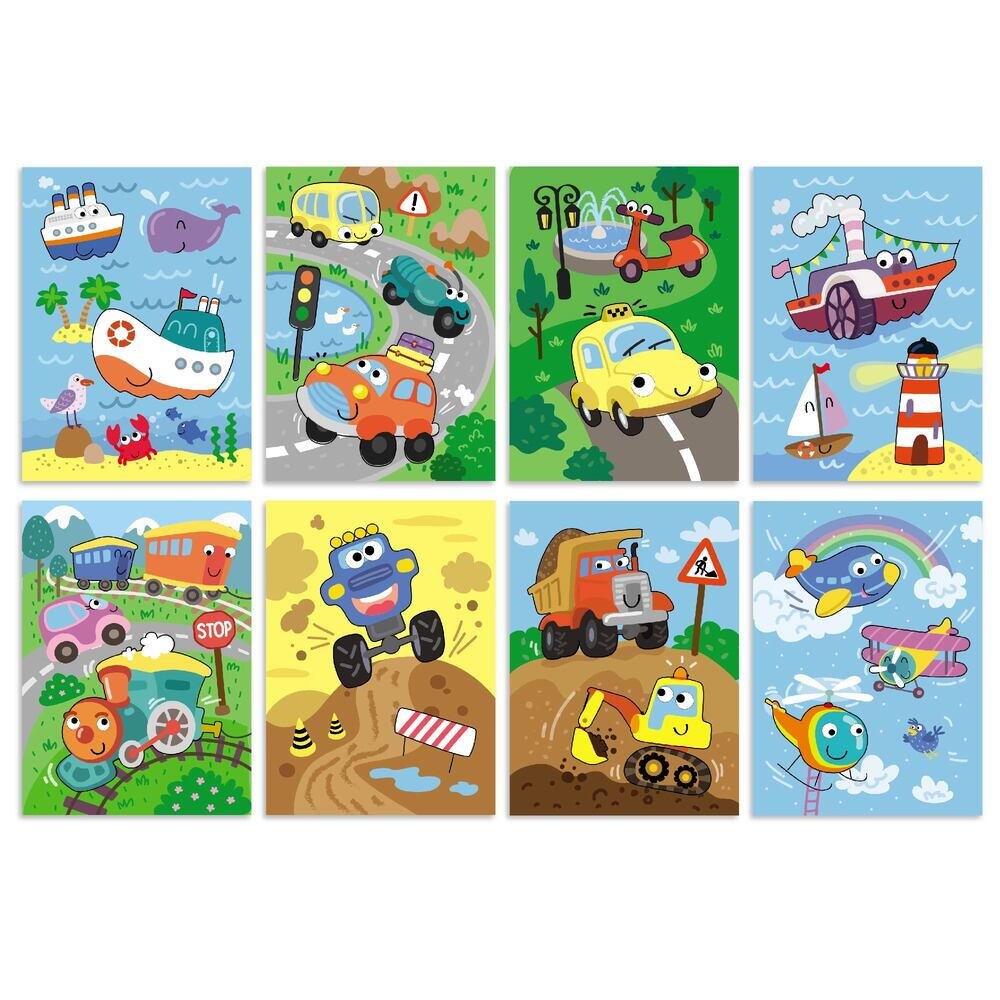 Set de colorat cu apa - Vehicule [5]