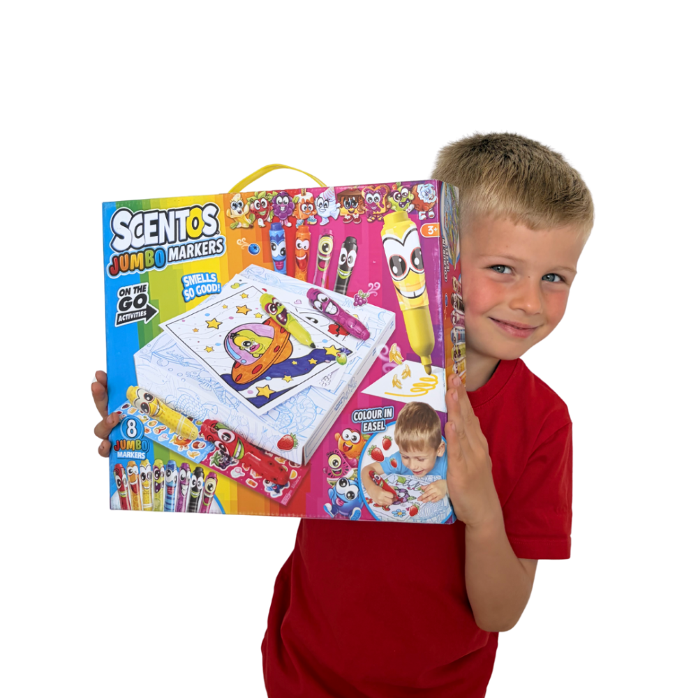 Set de colorat pentru calatorie, cu markere jumbo,  scentos [4]