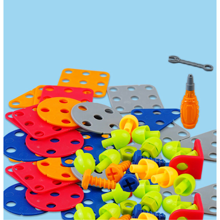 Set de constructie 3D cu surubelnita si cheie, Parcul copiilor si al animalutelor [6]